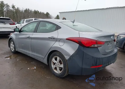 2015 Hyundai Elantra Se from USA, damaged, VIN 5NPDH4AE9FH580601